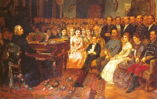 Liszt playing a Bösendorfer (image sourced from Bösendorfer.com)