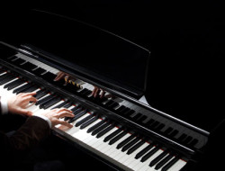 An Acoustic Piano being played