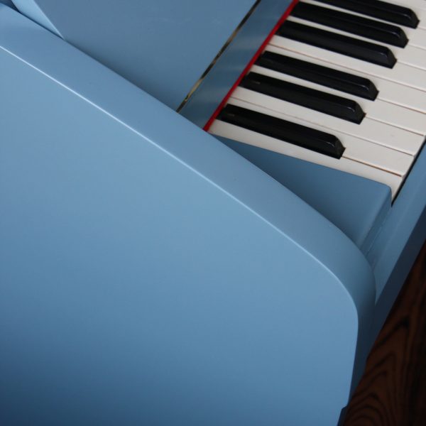 Challen painted upright piano
