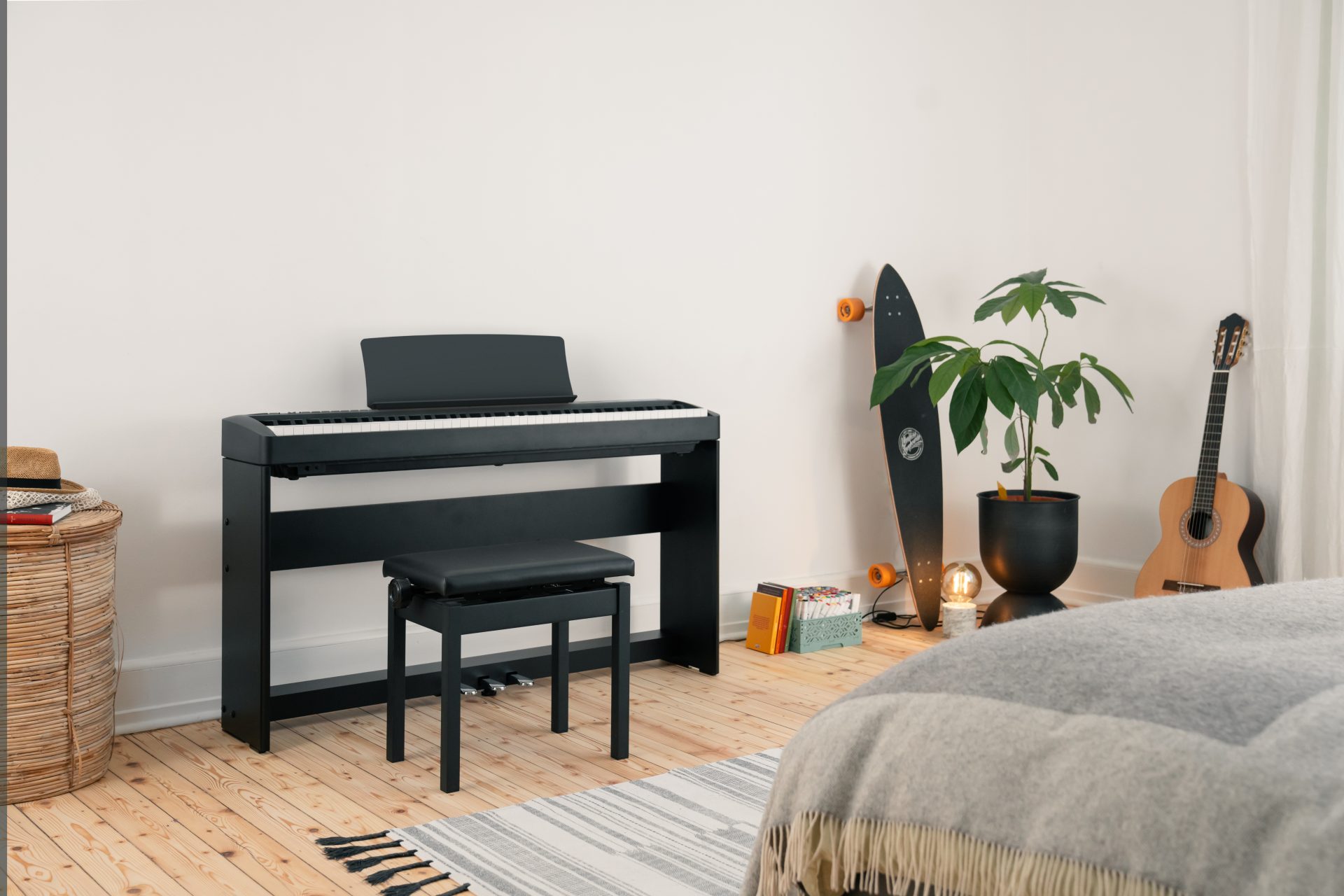 Kawai ES120 Digital Piano with HML 1 stand and F 350 pedal unit