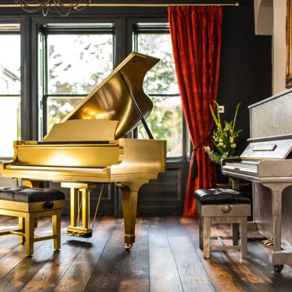 Antique Gold Piano