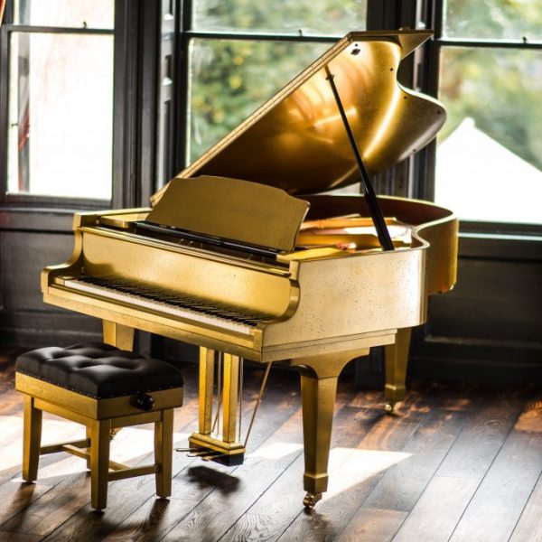 Antique Gold Piano