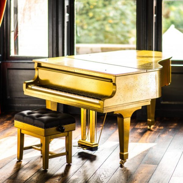 Antique Gold Piano