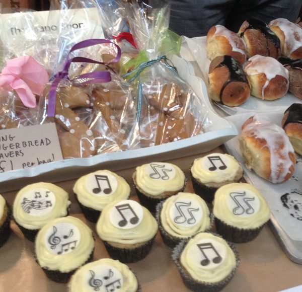 Piano Shop Bath cakes for sale at The Great Bath Bake Sale