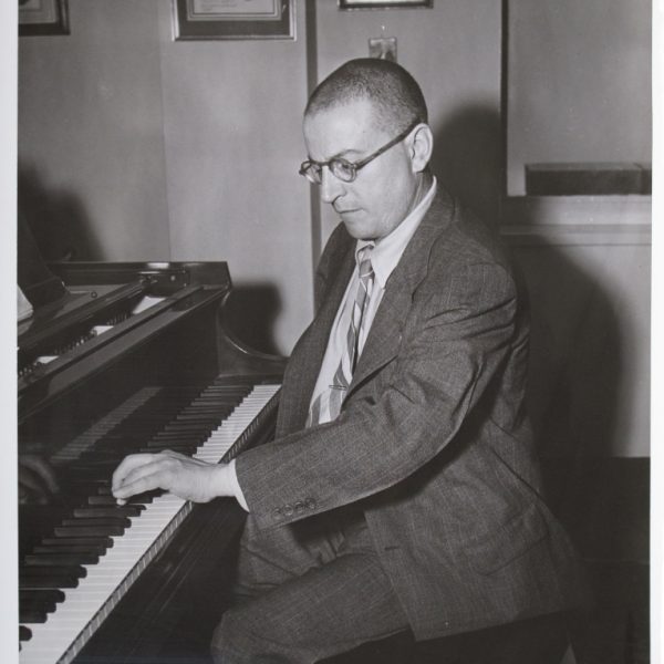 Paul Wittgenstein at the piano.