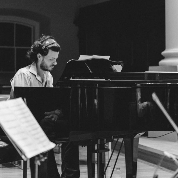 Edward Bettella performing at St Swithin's Church, Bath