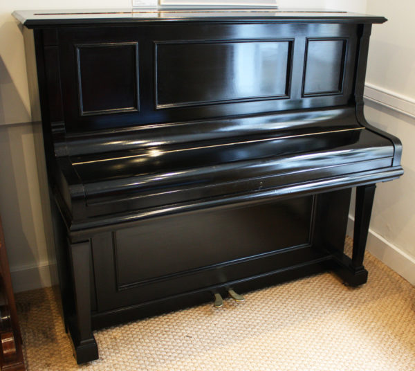Bluthner Black Upright Piano