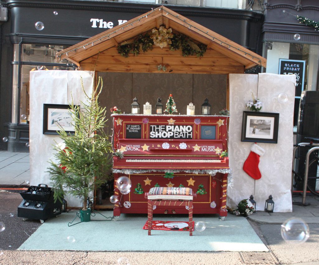 Bath Christmas Market piano