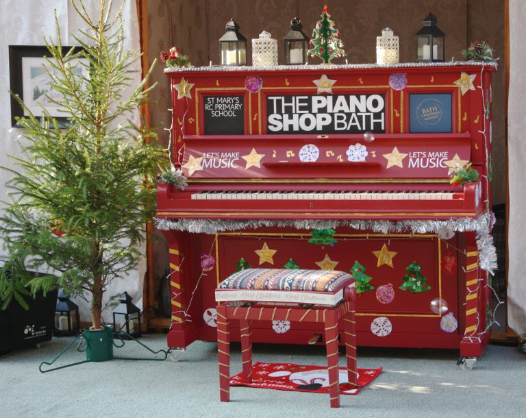 Bath Christmas Market piano