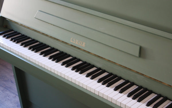 Sauter painted upright piano