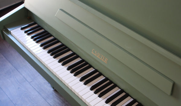 Sauter painted upright piano