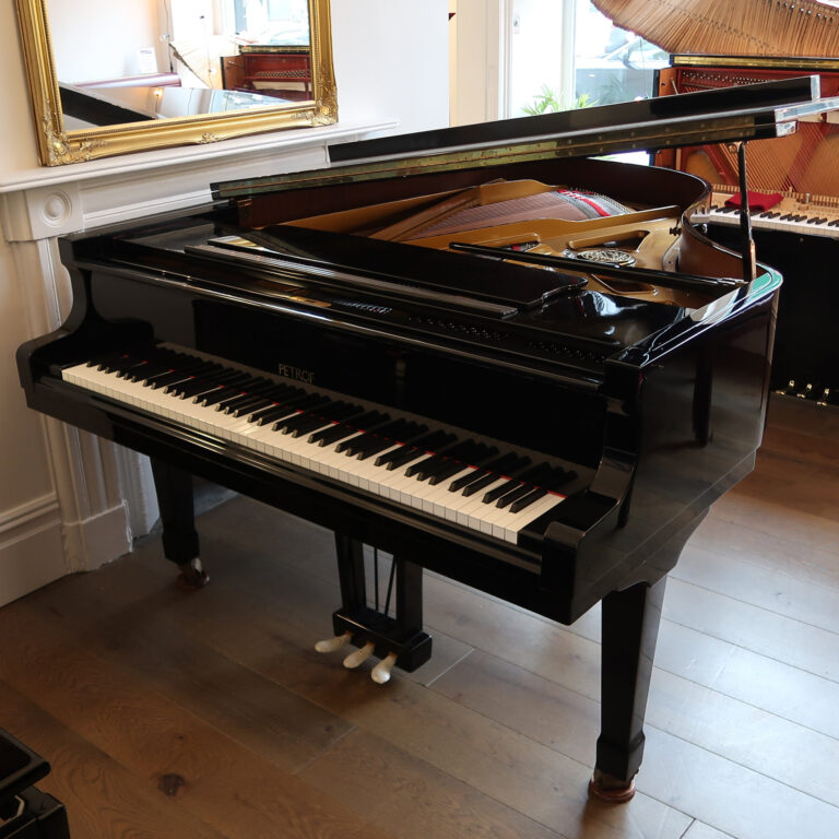 A Petrof Model III second hand grand piano, black gloss