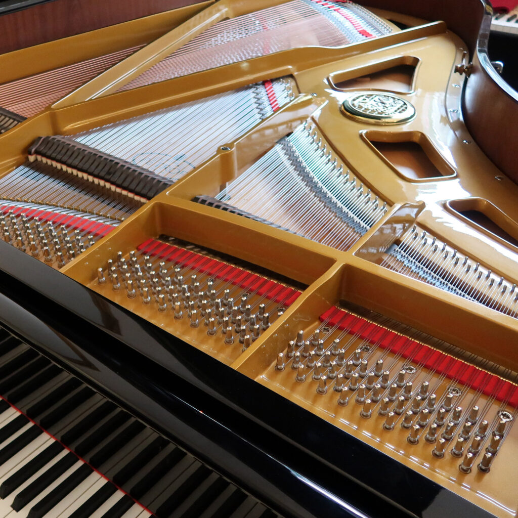 Petrof Model III second hand grand piano, black gloss