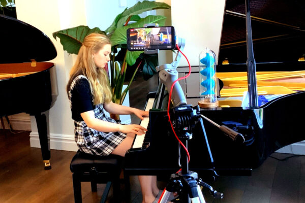 Emma Jackson playing a beautifully restored Bluthner Model 4 Grand Piano