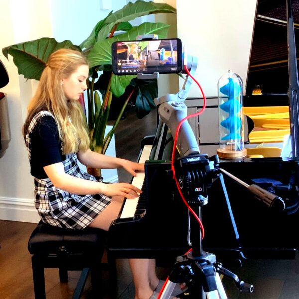 Emma Jackson playing a beautifully restored Bluthner Model 4 Grand Piano